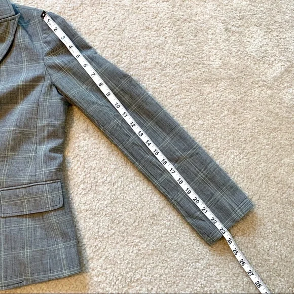 LANDS’ END Single Breasted Plaid Blazer—SZ. 4 - Picture 7 of 14